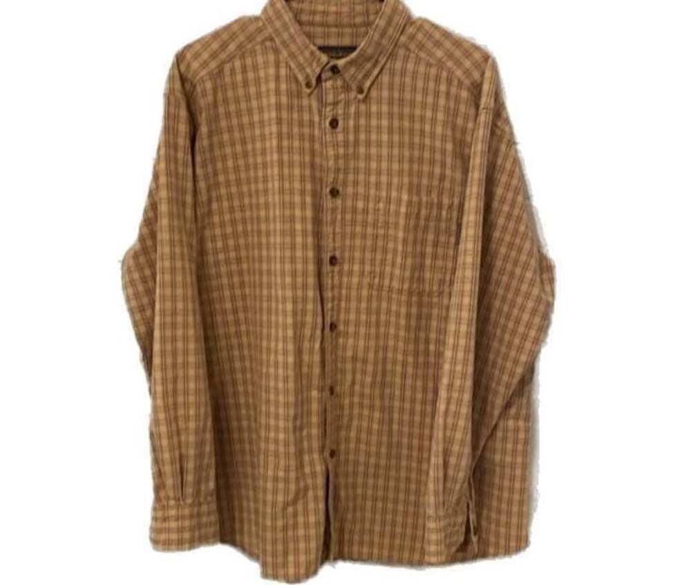 Woolrich Men's XL Long Sleeve Button Down Plaid Flannel Shirt